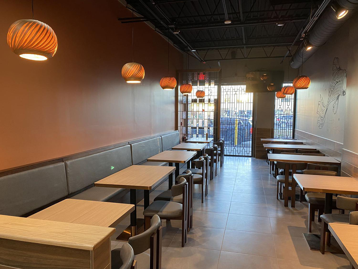 The bright and modern dining area of Ichiddo Ramen. at Ichiddo Ramen, Ramen Restaurant in Wappingers Falls